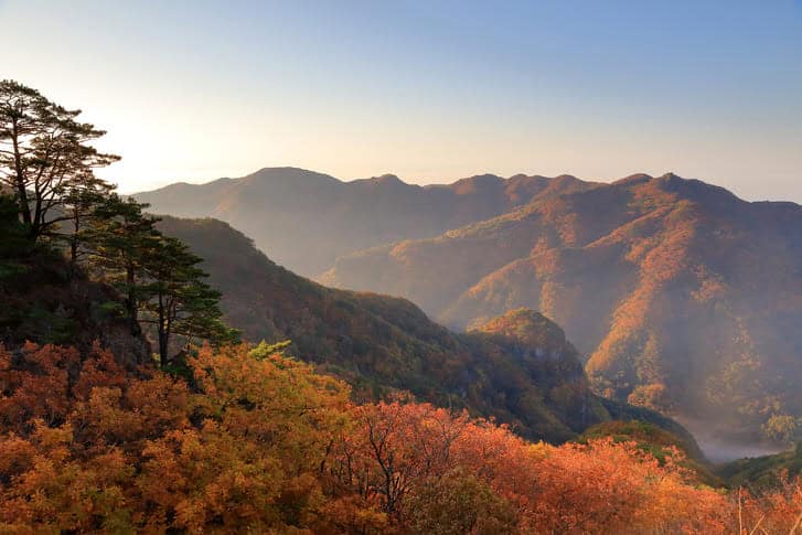 가을 단풍 트래킹 청량산